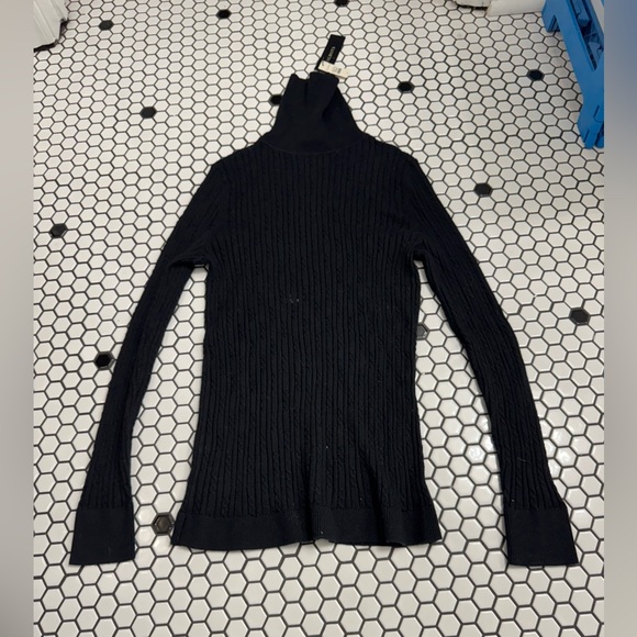 Talbots Sweaters - NWT Talbots Classic Black Turtleneck Sweater size small
